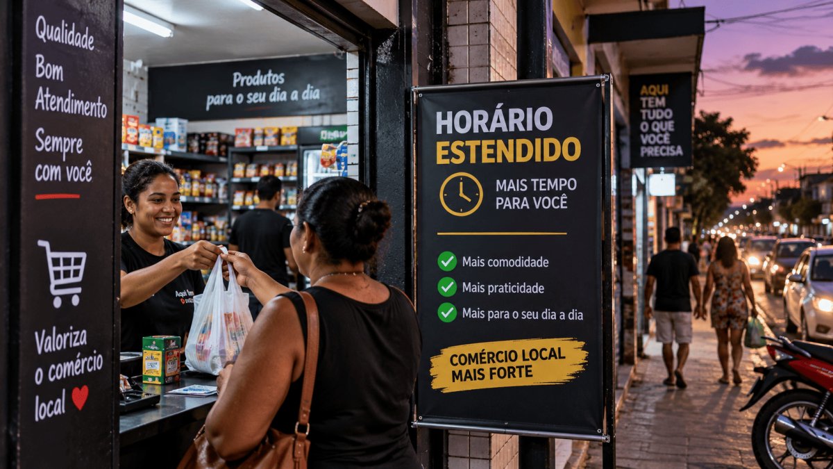Comércio de bairro aposta em atendimento estendido neste mês