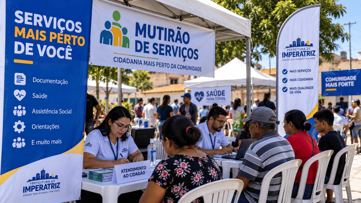 Mutirão de serviços leva atendimento a bairros de Imperatriz